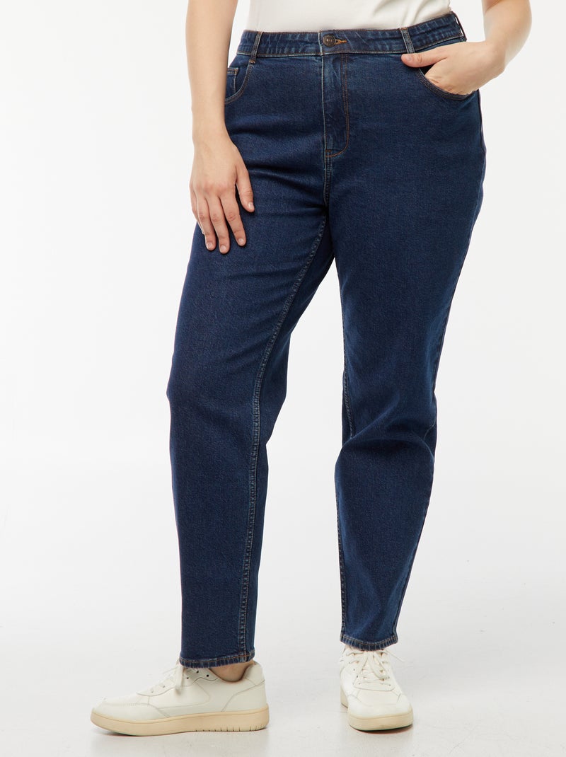 Vaquero mom de tiro alto - L34 Azul - Kiabi