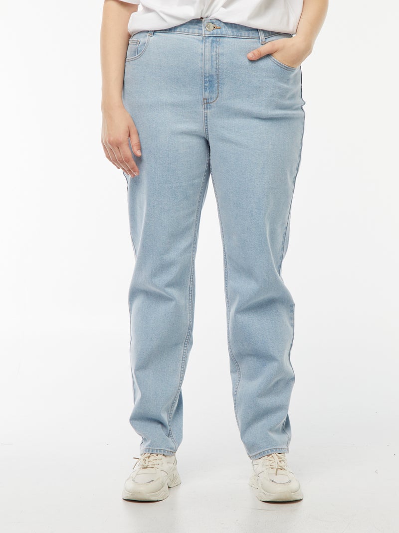 Vaquero mom de tiro alto - L34 Azul - Kiabi