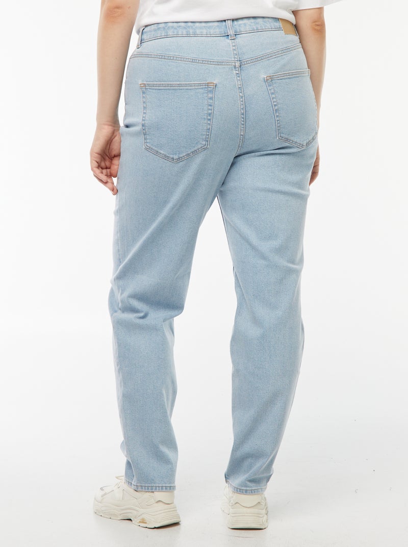 Vaquero mom de tiro alto - L34 Azul - Kiabi
