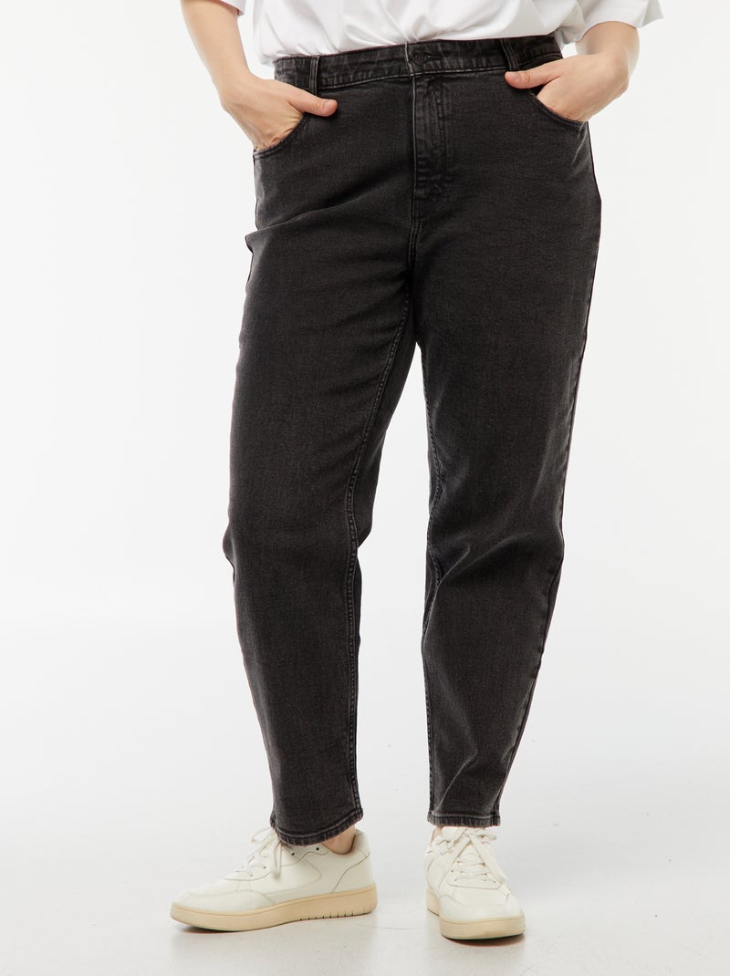 Vaquero mom de tiro alto - L34 Negro - Kiabi