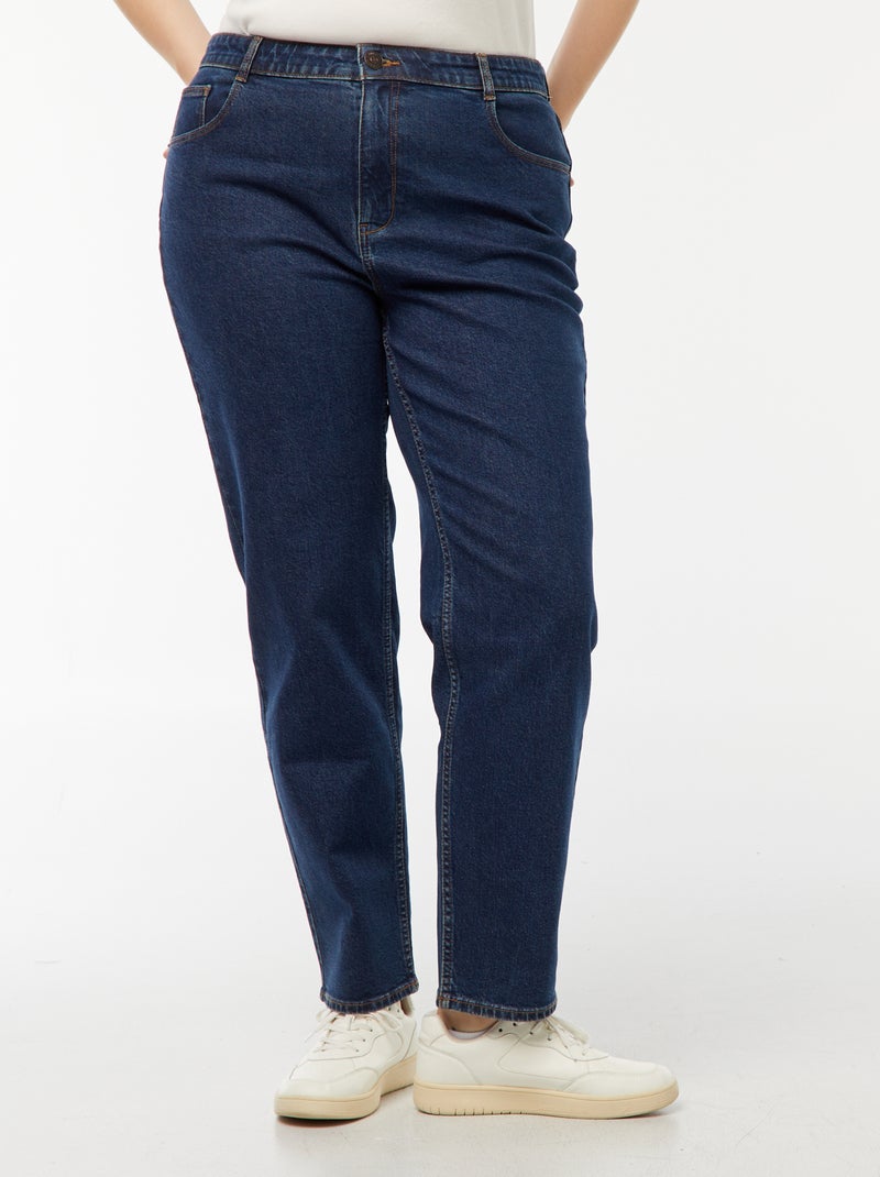 Vaquero mom de tiro alto 5 bolsillos - L32 Azul - Kiabi