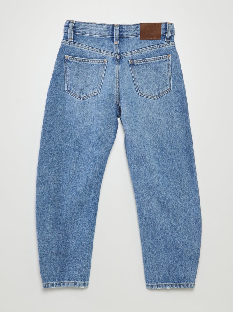 Vaquero mom desgastado AZUL - Kiabi
