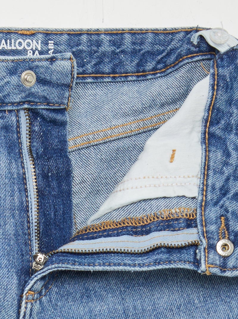 Vaquero mom desgastado AZUL - Kiabi