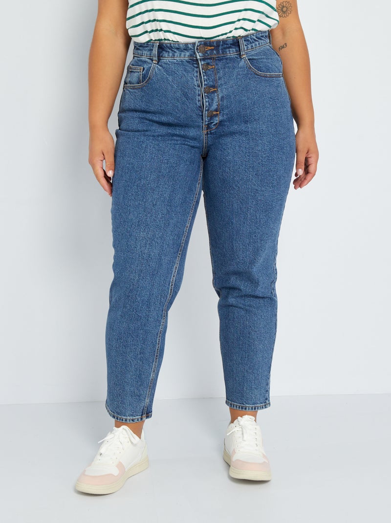 Vaquero mom fit - L30 AZUL - Kiabi