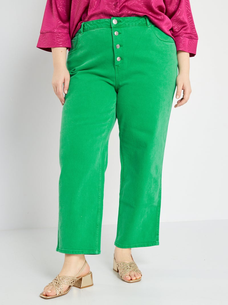 Vaquero mom fit VERDE - Kiabi
