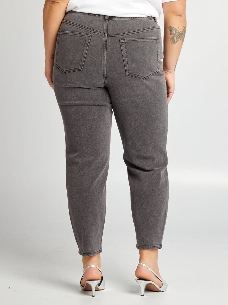 Vaquero mom tiro alto GRIS - Kiabi