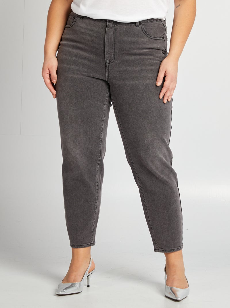 Vaquero mom tiro alto GRIS - Kiabi