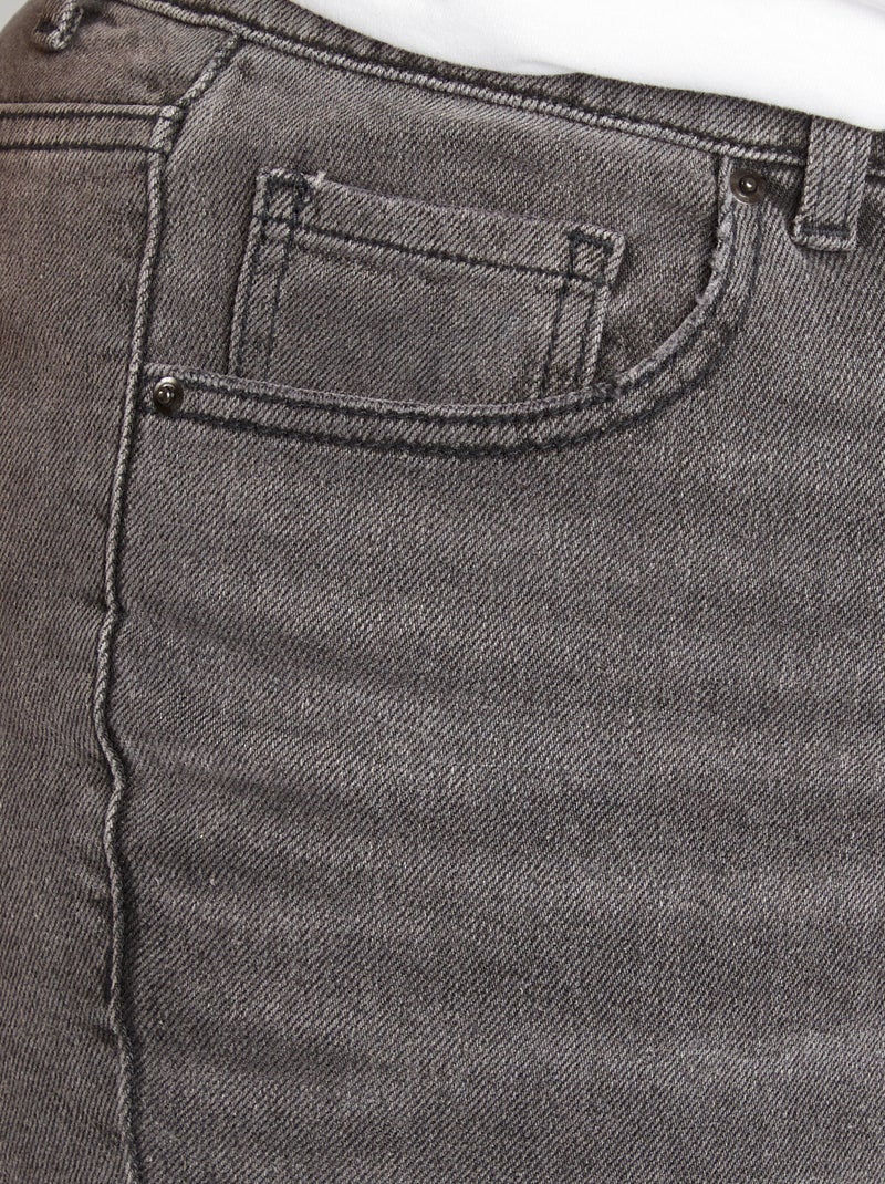 Vaquero mom tiro alto GRIS - Kiabi