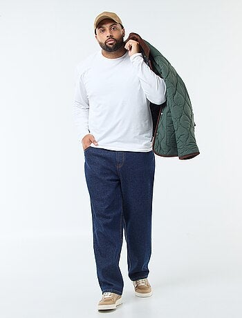 Pantalón denim corte relaxed 5 bolsillos