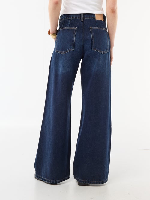 Vaquero palazzo de corte ancho y talle alto - Kiabi