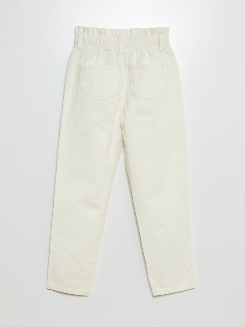 Vaquero paperbag BLANCO - Kiabi