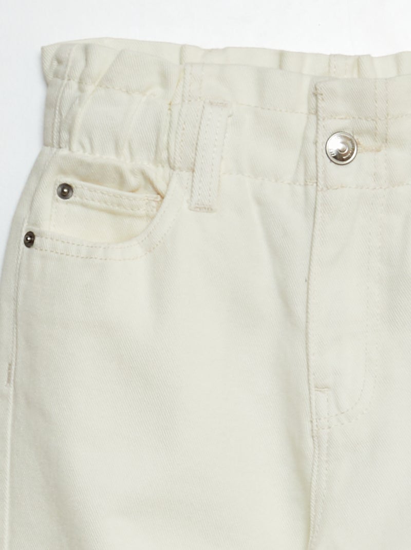 Vaquero paperbag BLANCO - Kiabi