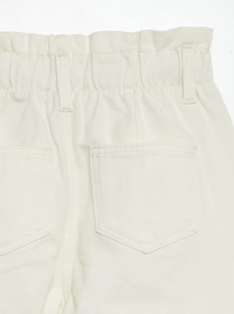 Vaquero paperbag BLANCO - Kiabi