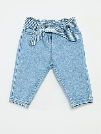 Vaquero paperbag + cinturón con motivo