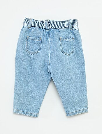 Vaquero paperbag + cinturón con motivo