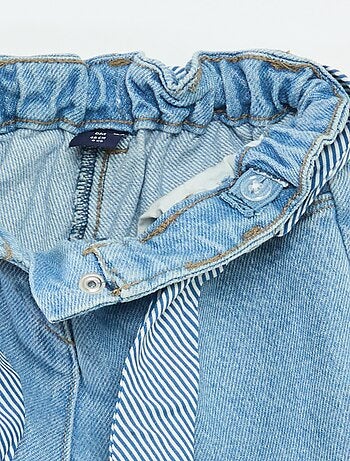 Vaquero paperbag + cinturón con motivo