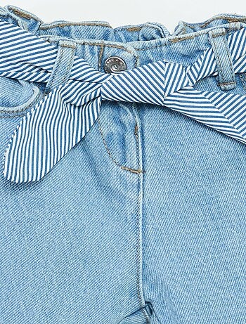 Vaquero paperbag + cinturón con motivo