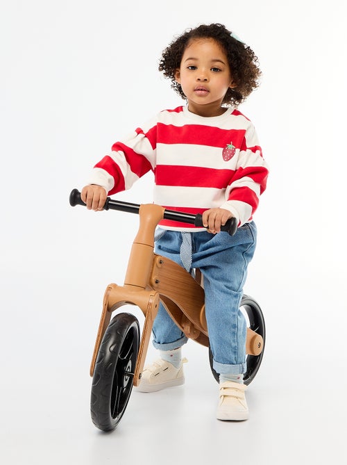 Vaquero paperbag + cinturón con motivo - Kiabi