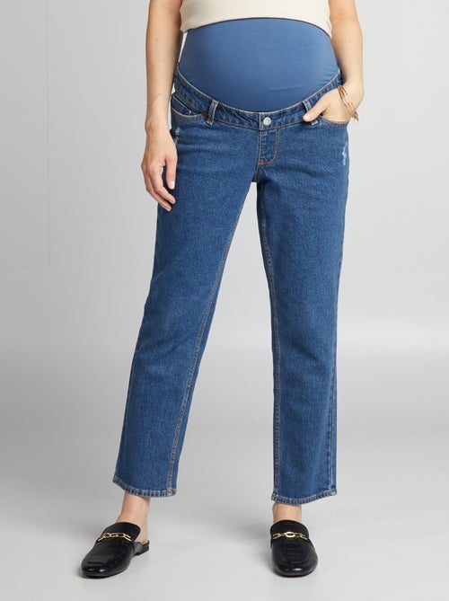 Vaquero premamá de corte recto con banda - Kiabi