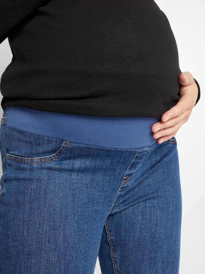 Vaquero premamá skinny superelástico - Inicio del embarazo - pequeña banda AZUL - Kiabi
