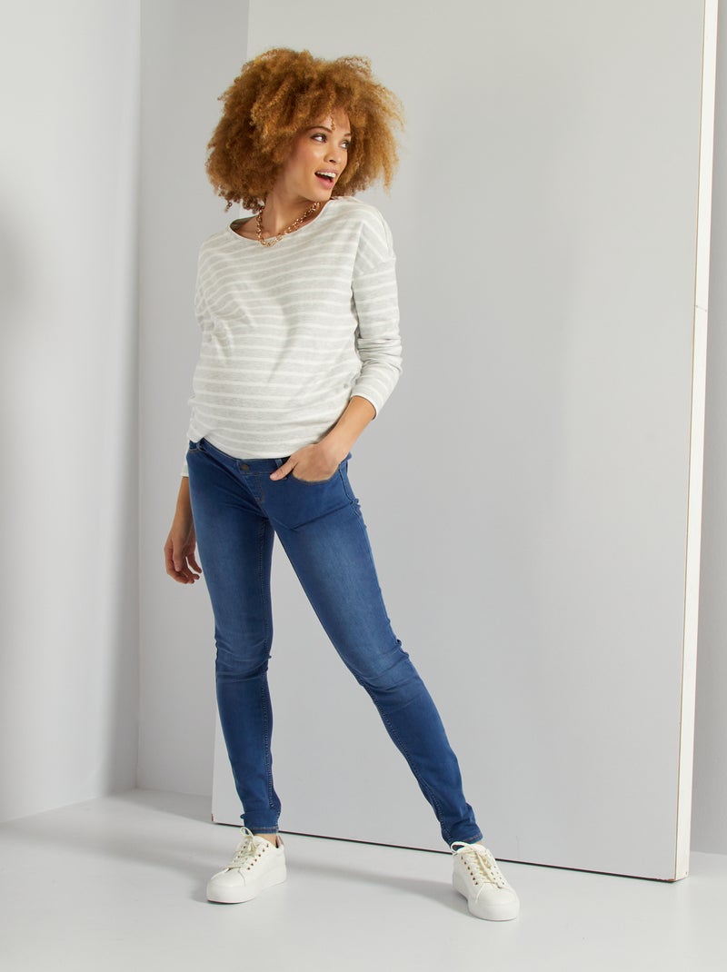 Vaquero premamá super skinny L32 AZUL - Kiabi