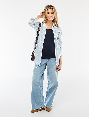 Vaquero premamá wide leg