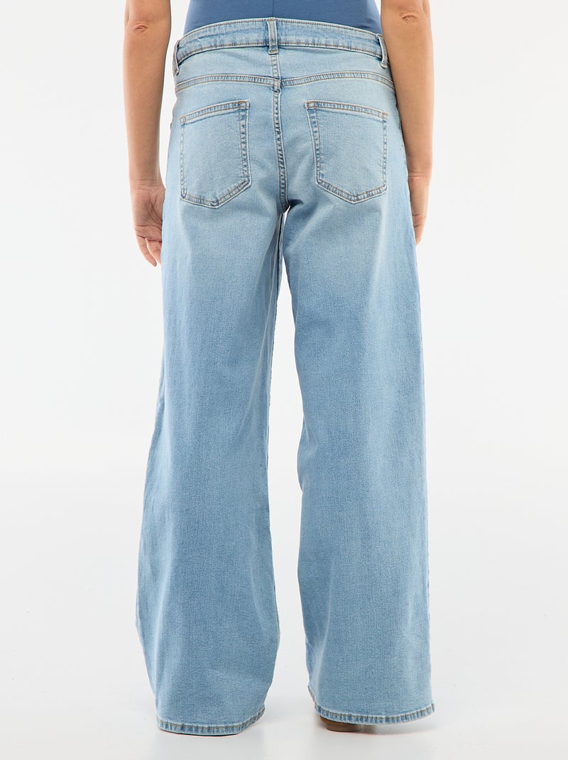 Vaquero premamá wide leg Azul - Kiabi