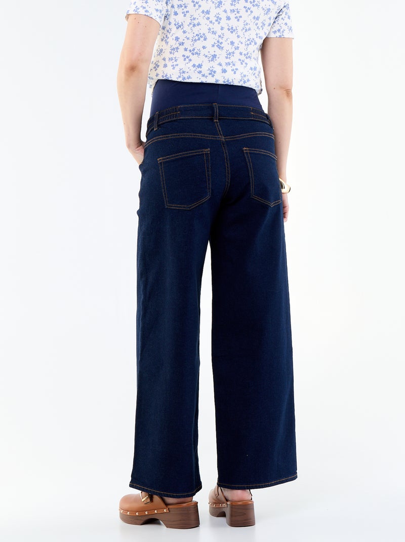 Vaquero premamá wide leg Azul - Kiabi