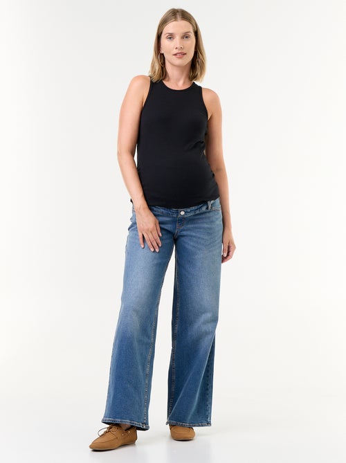 Vaquero premamá wide leg - Kiabi