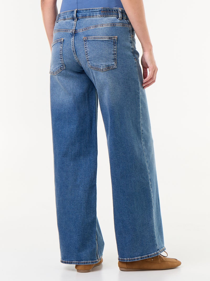 Vaquero premamá wide leg Azul - Kiabi
