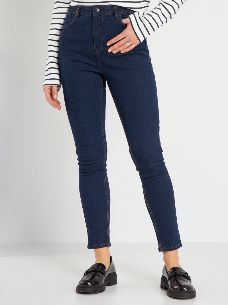 Vaquero push-up de tale alto L34 AZUL - Kiabi