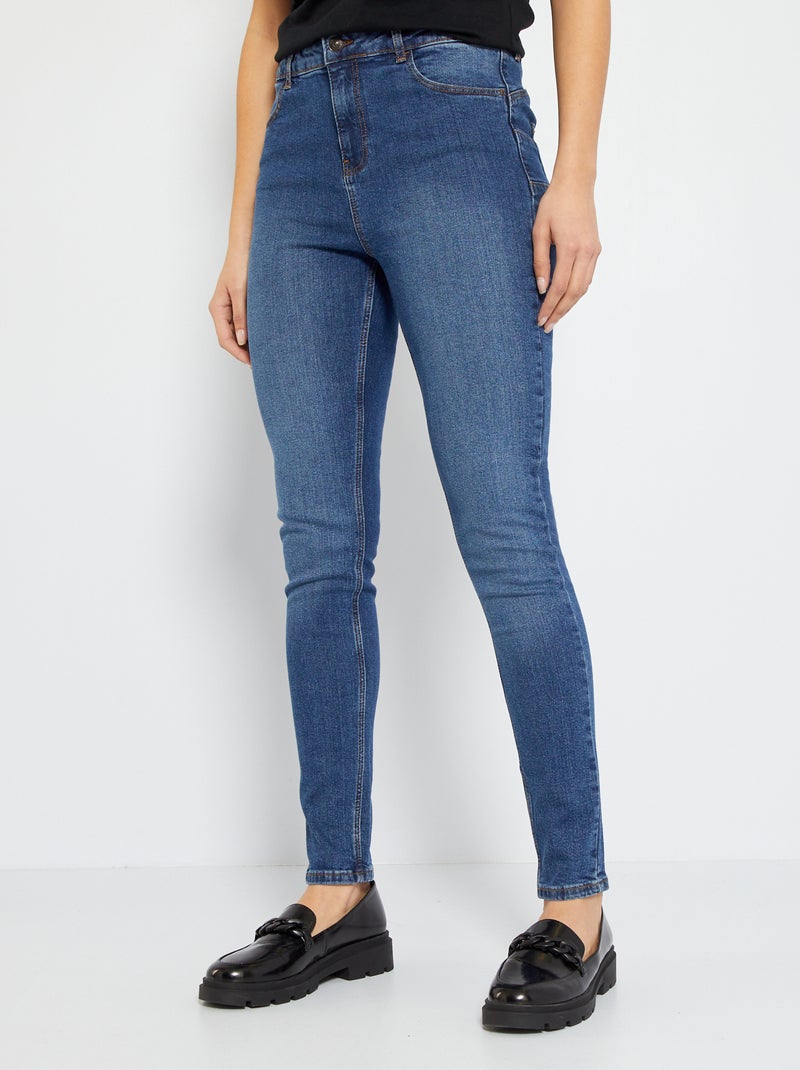 Vaquero push-up de tale alto L34 AZUL - Kiabi