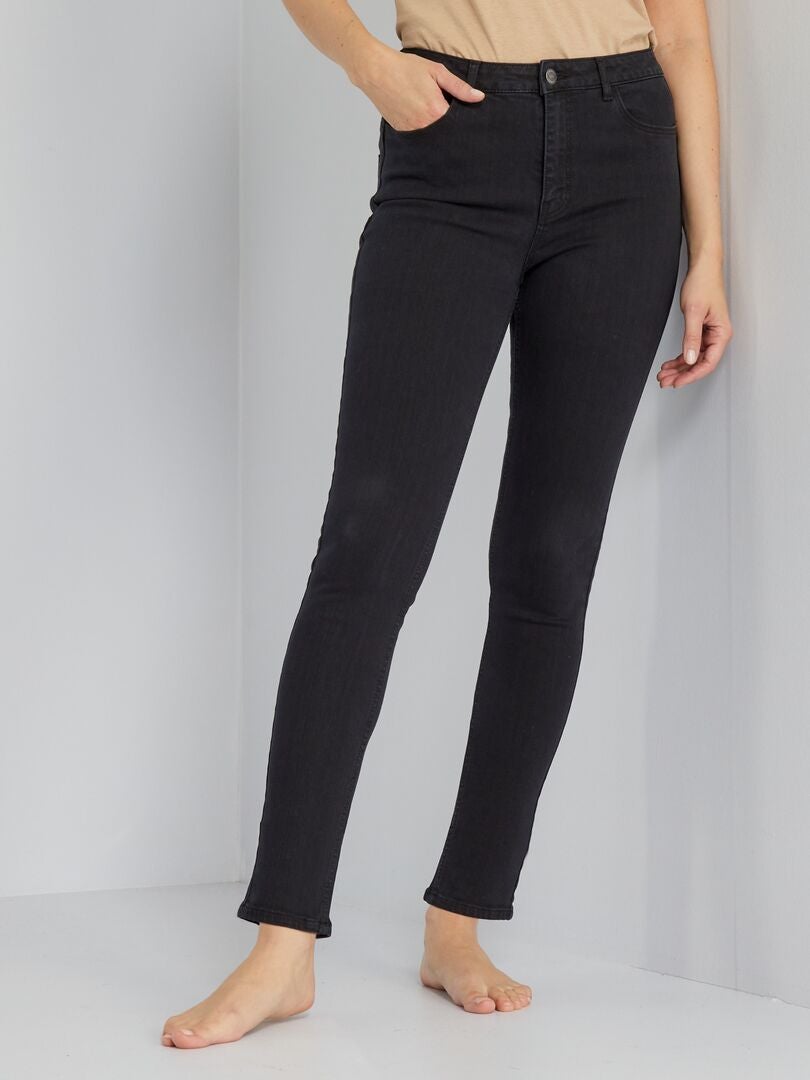 Vaquero push-up de tale alto L34 NEGRO - Kiabi