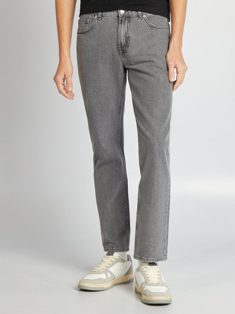 Vaquero recto - L32 GRIS - Kiabi