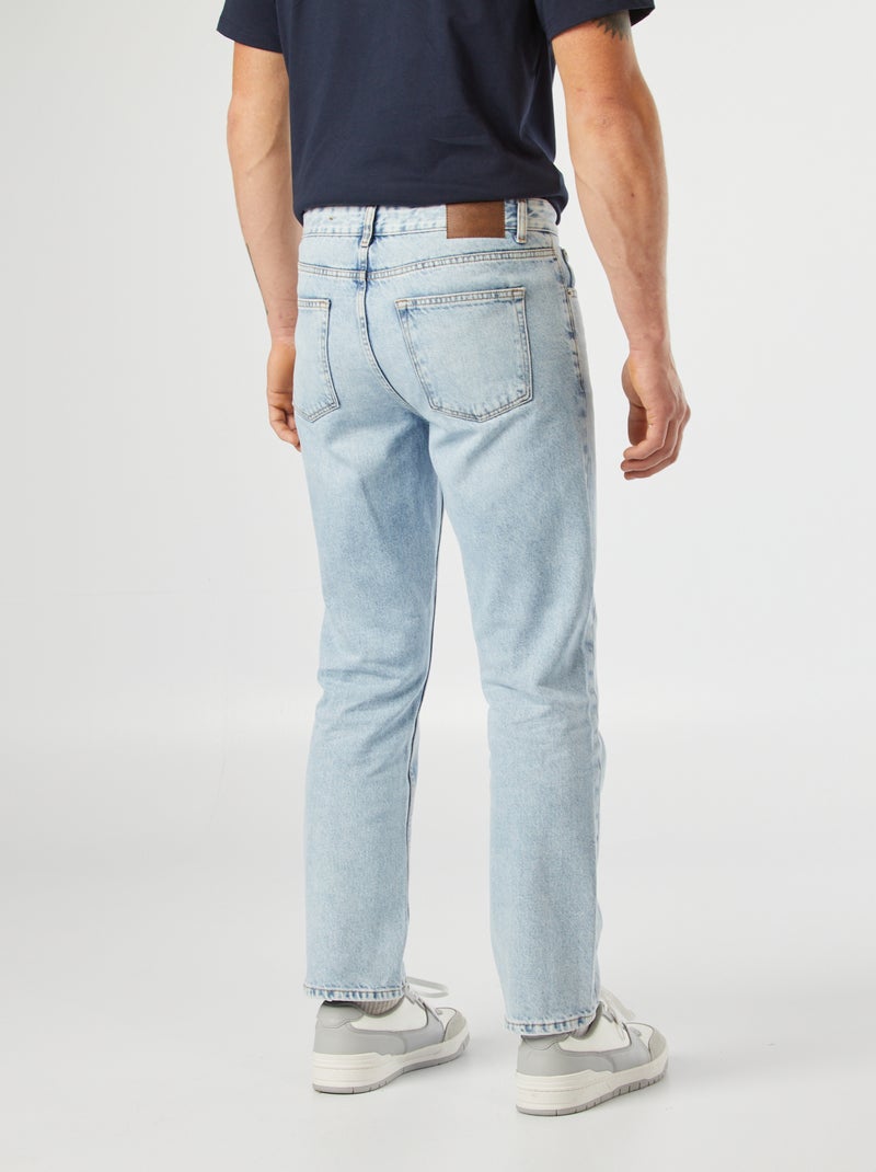 Vaquero recto con 5 bolsillos - L30 AZUL - Kiabi