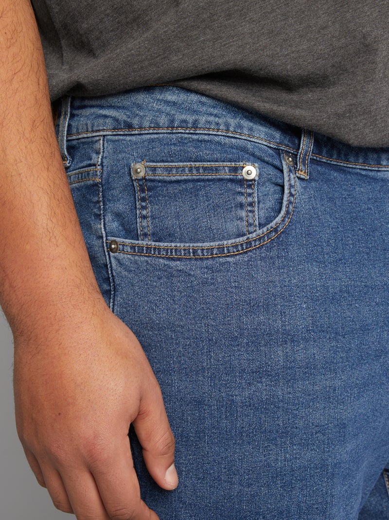 Vaquero recto con 5 bolsillos - L30 AZUL - Kiabi