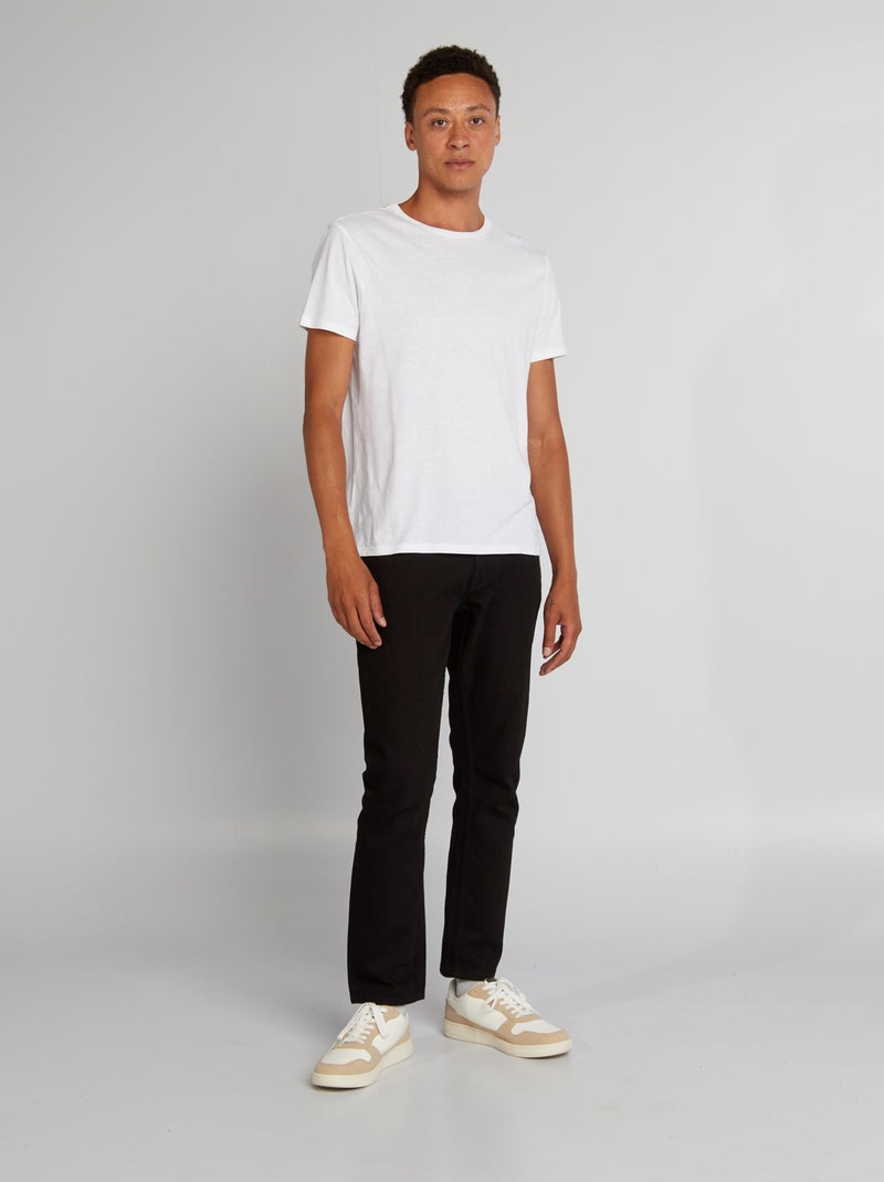 Vaquero recto con 5 bolsillos - L30 NEGRO - Kiabi