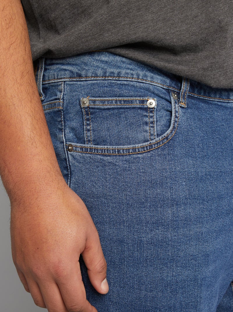 Vaquero recto con 5 bolsillos - L34 AZUL - Kiabi