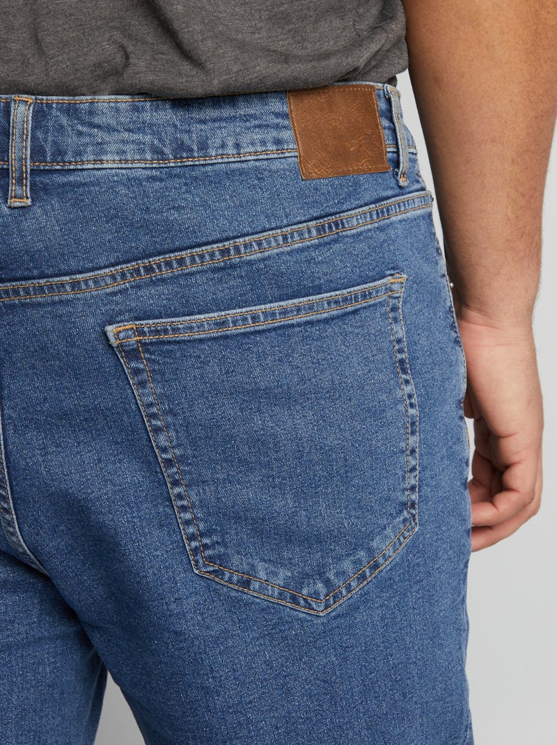 Vaquero recto con 5 bolsillos - L34 AZUL - Kiabi