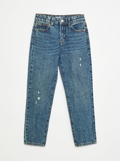 Vaquero recto con abrasiones originales - Kiabi