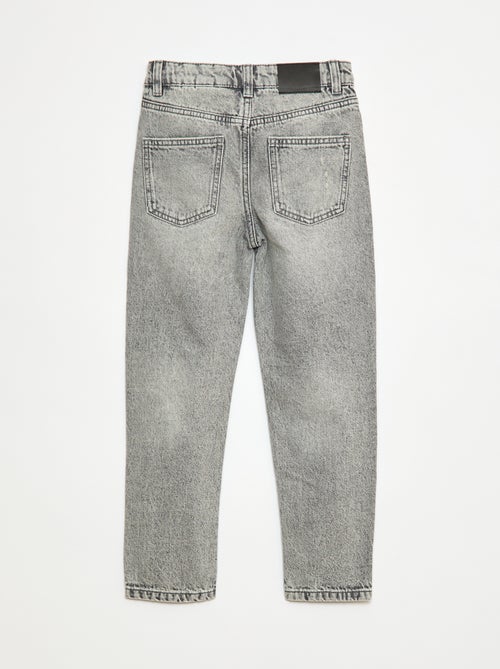 Vaquero recto con abrasiones originales - Kiabi