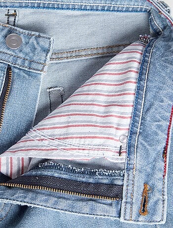 Vaquero recto de talle alto - Fabricado en Francia