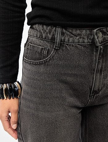 Vaquero recto de talle alto - L32