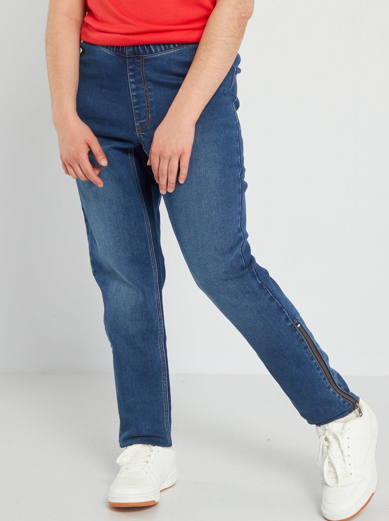 Vaquero recto de talle alto - So Easy AZUL - Kiabi