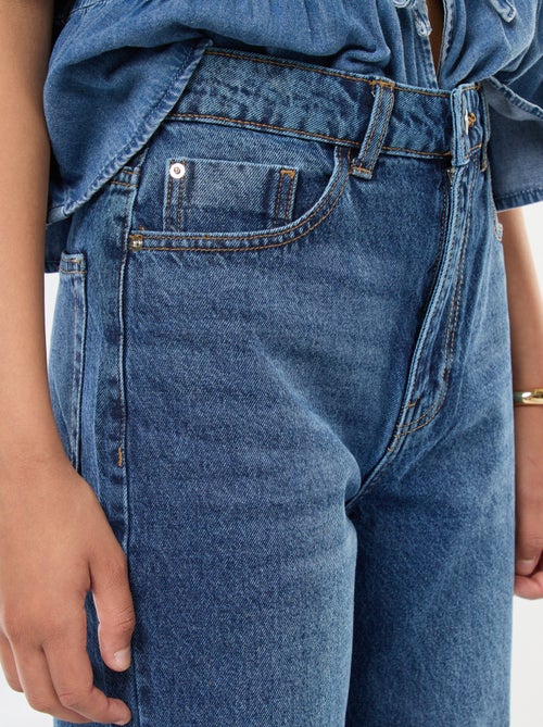 Vaquero recto de talle alto - Kiabi