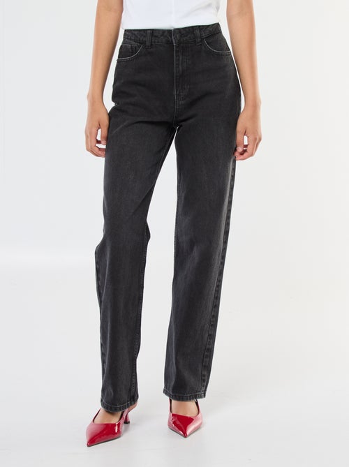 Vaquero recto de talle alto - Kiabi