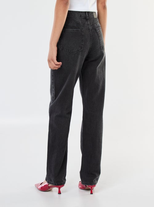 Vaquero recto de talle alto - Kiabi