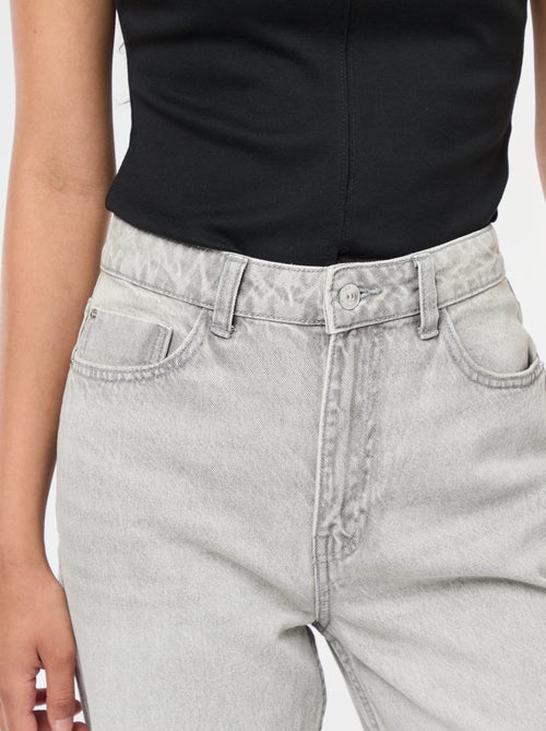 Vaquero recto de talle alto - Kiabi