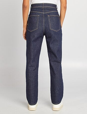 Vaquero recto de tiro alto - Fabricado en Francia