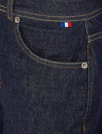 Vaquero recto de tiro alto - Fabricado en Francia